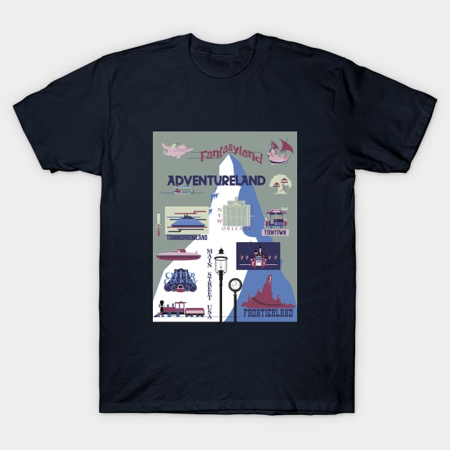 Eight Lands of Magic T-Shirt by Lunamis